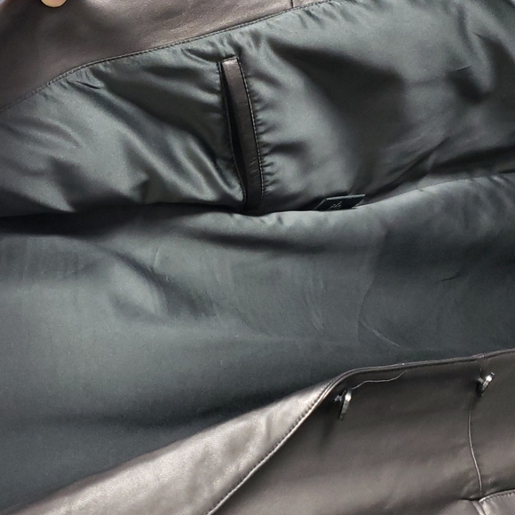 💥NEW💥 Men's Large Dark Brown Leather Coat - Picture 3 of 6